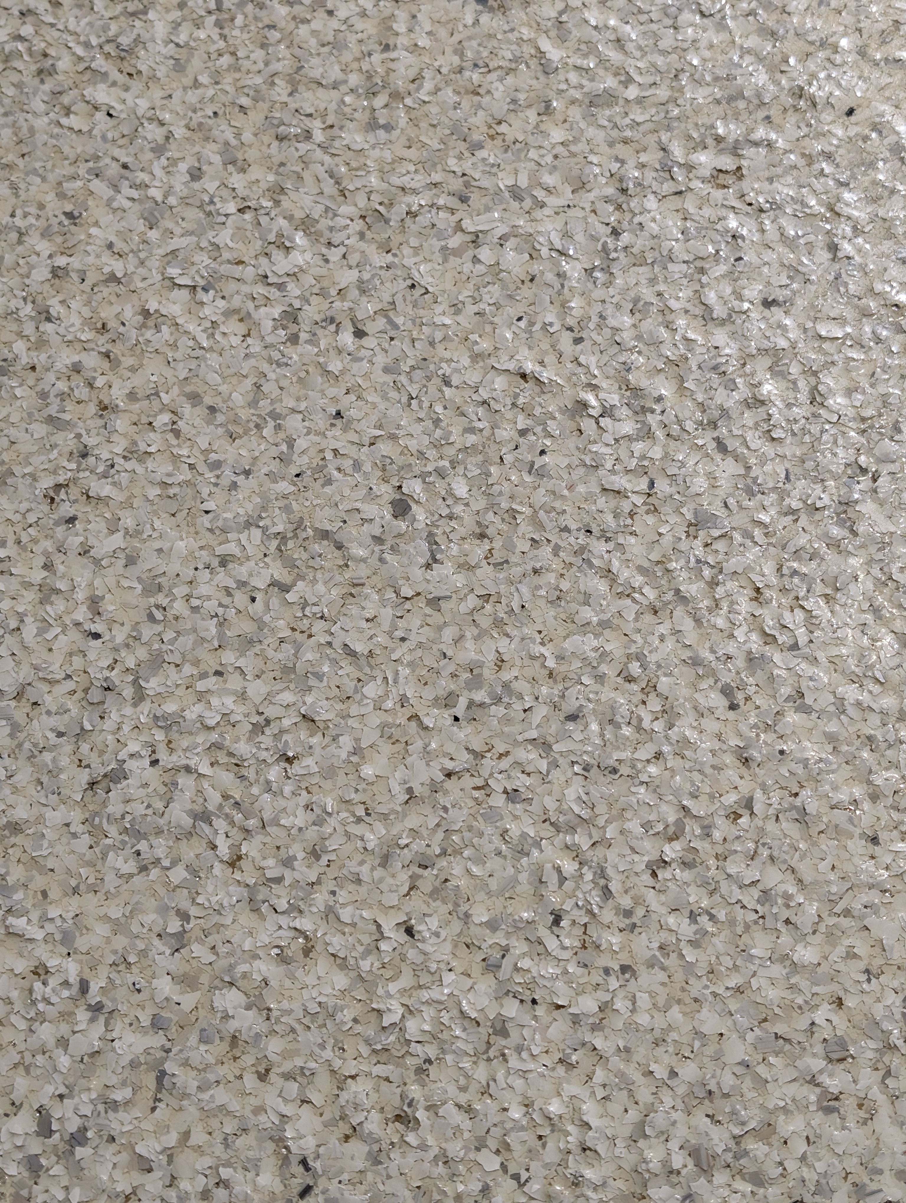 Vinyl flake pearl off-white fine flake