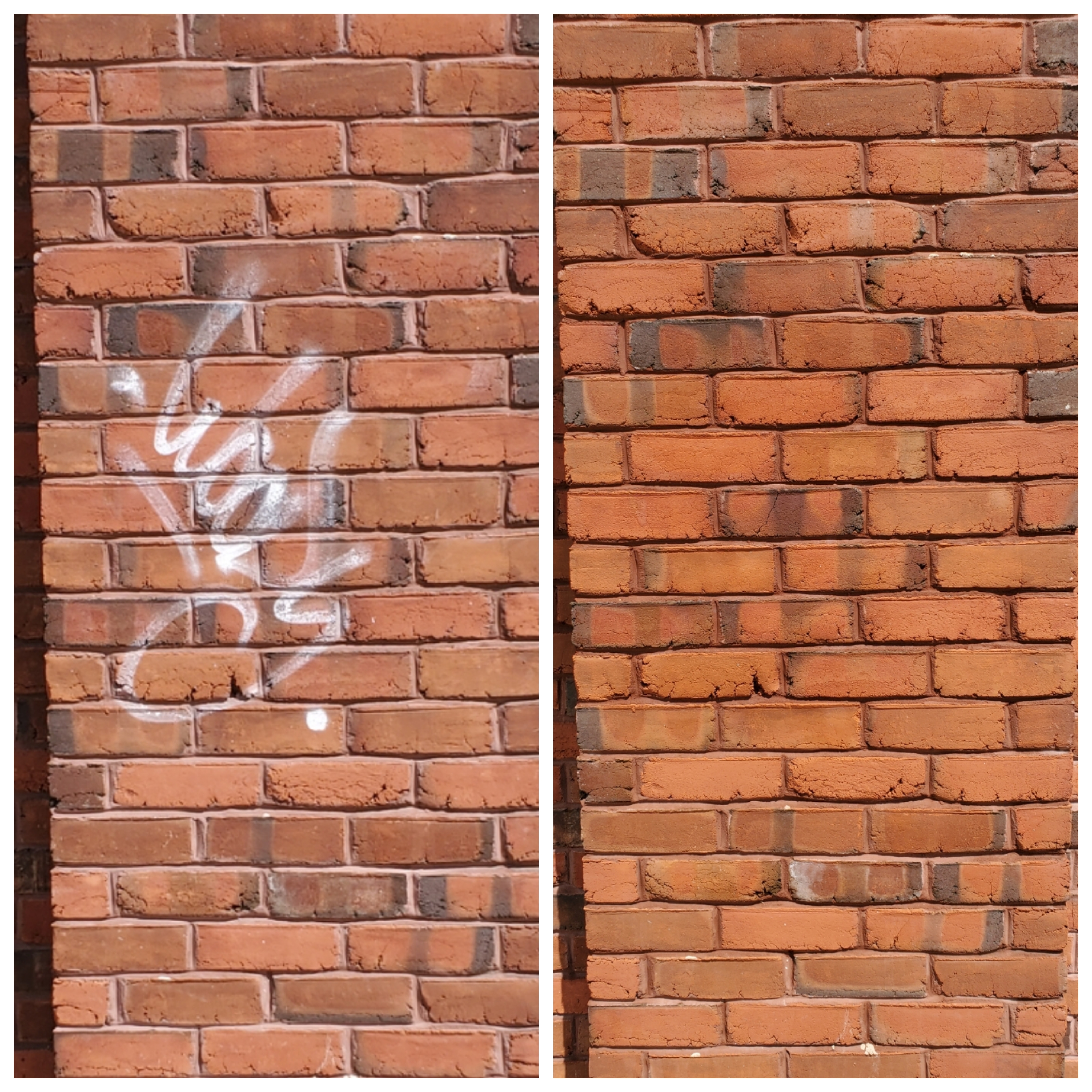 Graffiti before removal